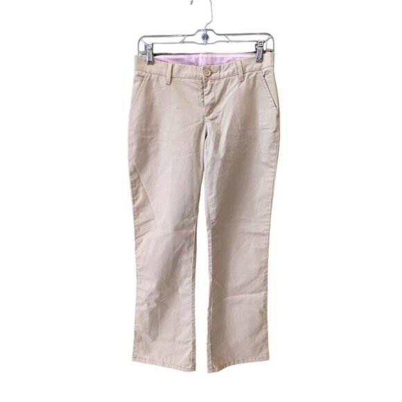 Gap Kids Khaki Tan Adjustable Waist Uniform Pants Girls 14R - Picture 1 of 5